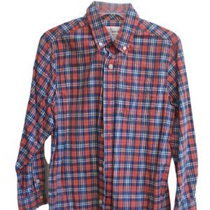 --- The Children's Place Plaid Cotton Shirt Boy 7 8